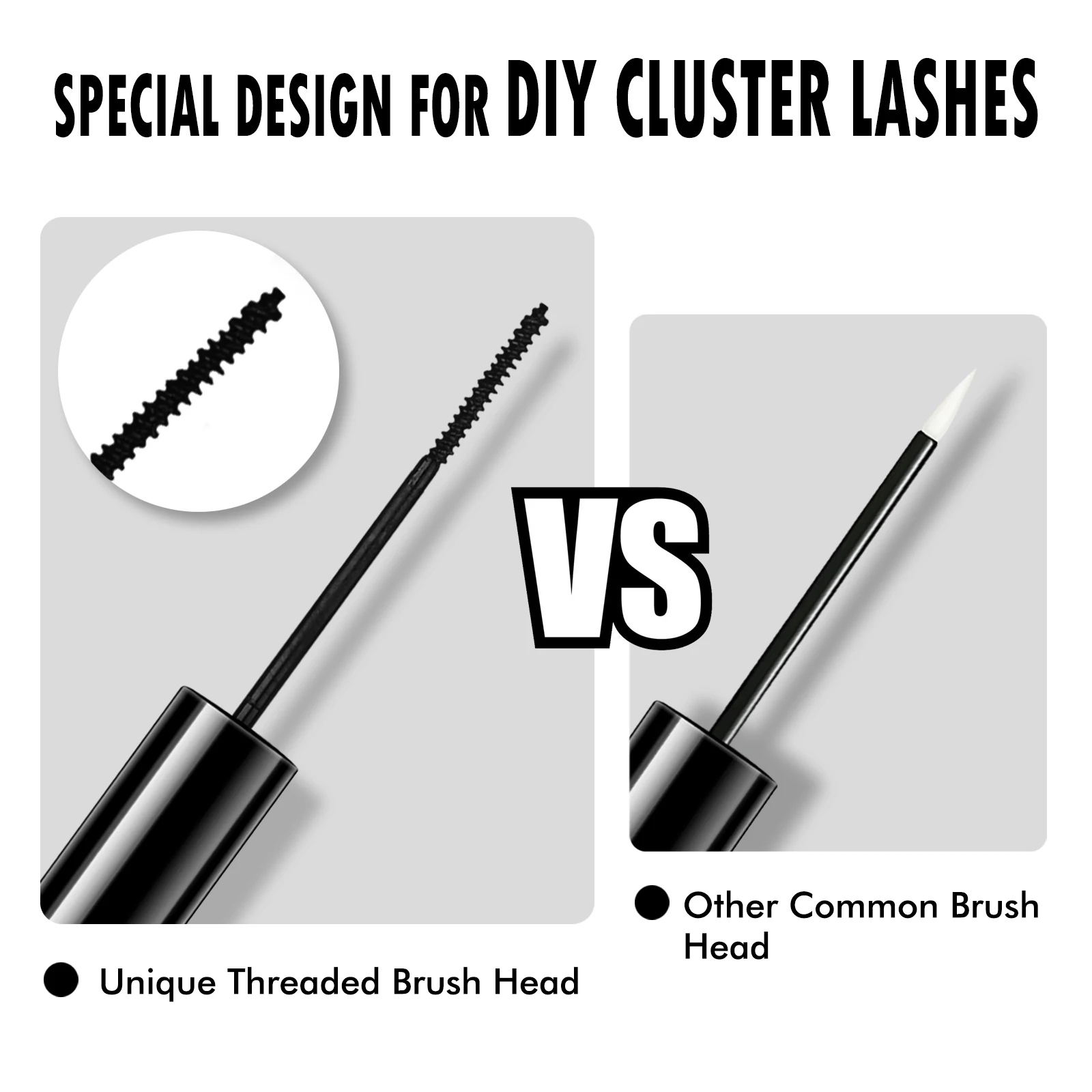 

DIY Cluster Lash Glue Long Lasting Strip Grafting Lashes Dark-Black Waterproof Quick Drying Make Up Eyelash Extension Glue 5ml