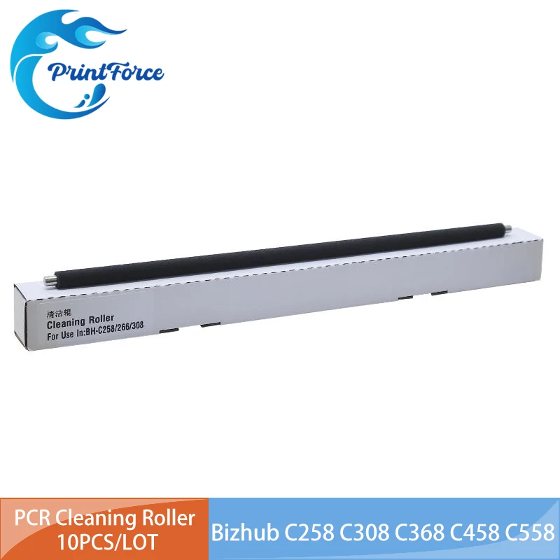10 шт. заряжающий ролик PCR для очистки Konica Minolta Bizhub C258 C308 C368 C458 C558 C658 C226i C227i 308 368 458 558