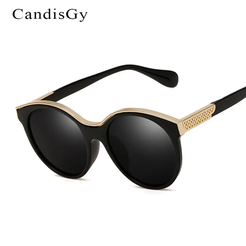 

Fashion Sunglasses Women Round Cat EYE 2023 New Korea Brand Designer Lady Female Sun glasses UV400 Female