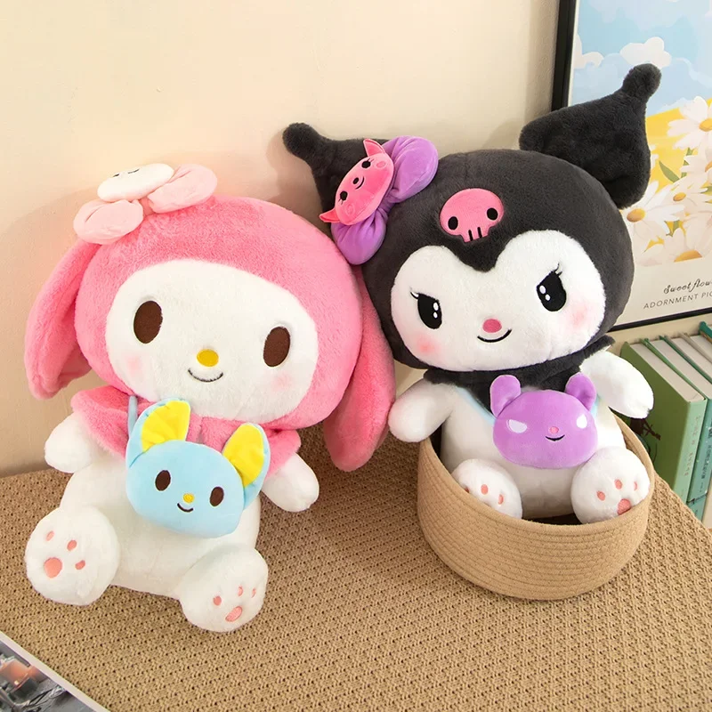 Sanrio Kuromi Melody Cinnamoroll плюшевые игрушки Kawaii аниме куклы 40-100 см мягкие подушки