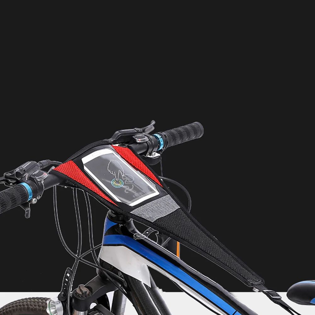 

Sweat Net Bicycle Trainer Bicycle Accessories Black Sweatband With Phone Holder Absorb Net Strap For Mountain Bike