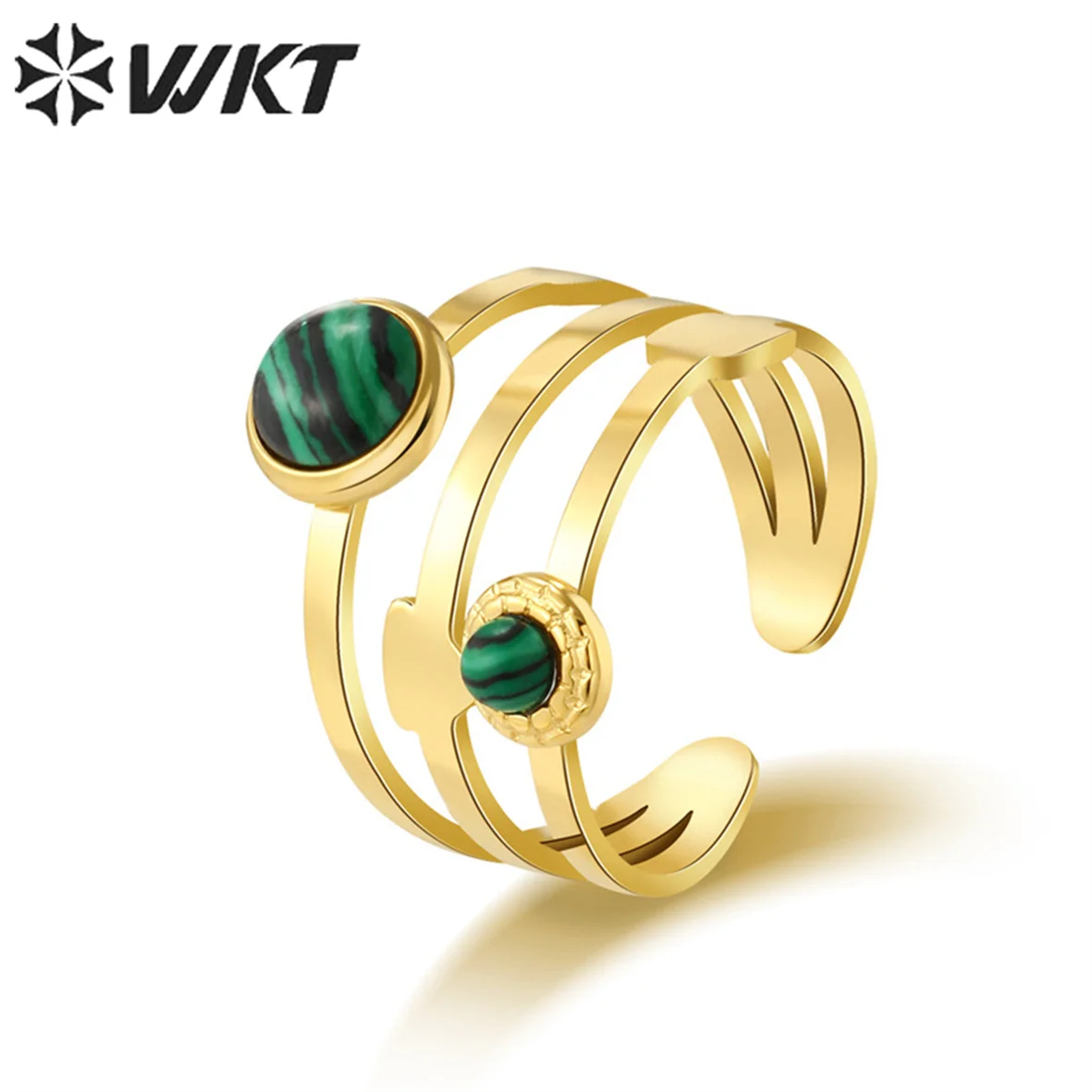 WT-SSR006 WKT 2022 кольцо в стиле ретро изысканного дизайна из нержавеющей стали с черным