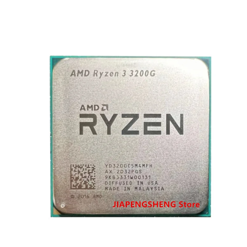 Б/у Процессор AMD Ryzen 3 3200G R3 3200G 3,6 ГГц четырехъядерный четырехпоточный процессор 65 Вт L3 = 4M YD3200C5M4MFH разъем AM4