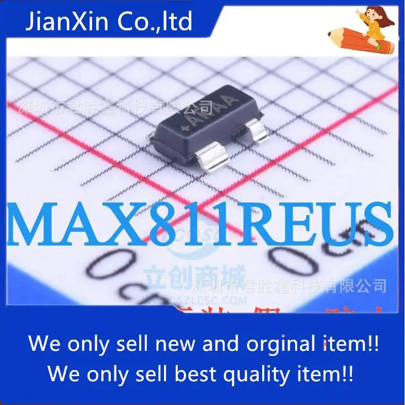 

30 orginal new MAX811REUS+T SOT-143 silkscreen ARAA MCU monitoring IC 2.63V MAX