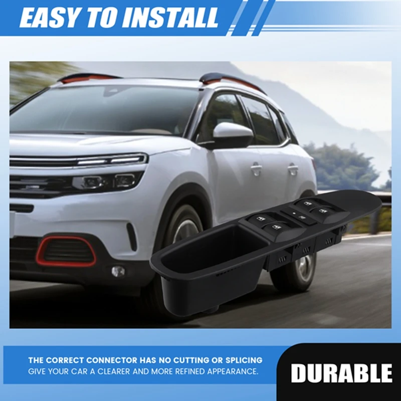 6554HA Переключатель управления стеклоподъемником автомобиля для Citroen C4 2004-2010 6554.HA