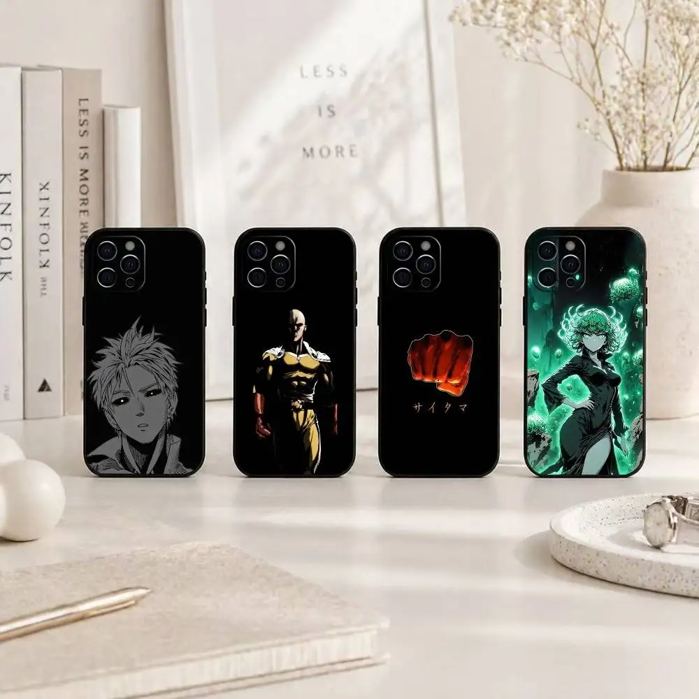 Фото Чехол для телефона с аниме-персонажем One-Punch Man, силиконовый, мягкий, для iPhone 17, 16, 15, 14, 13, 12, 11, X, XR, Plus, Pro, Max, Plus №1
