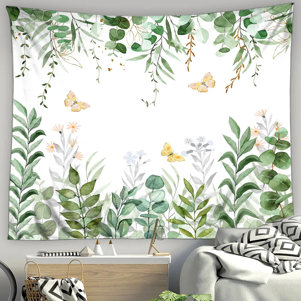 Богемная искусственная роспись ботанический цветок бабочка луна звезды