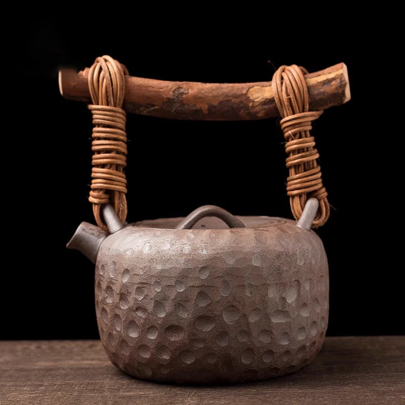 Керамический вентилятор Грубый керамический мостовой горшок Матовый чайный