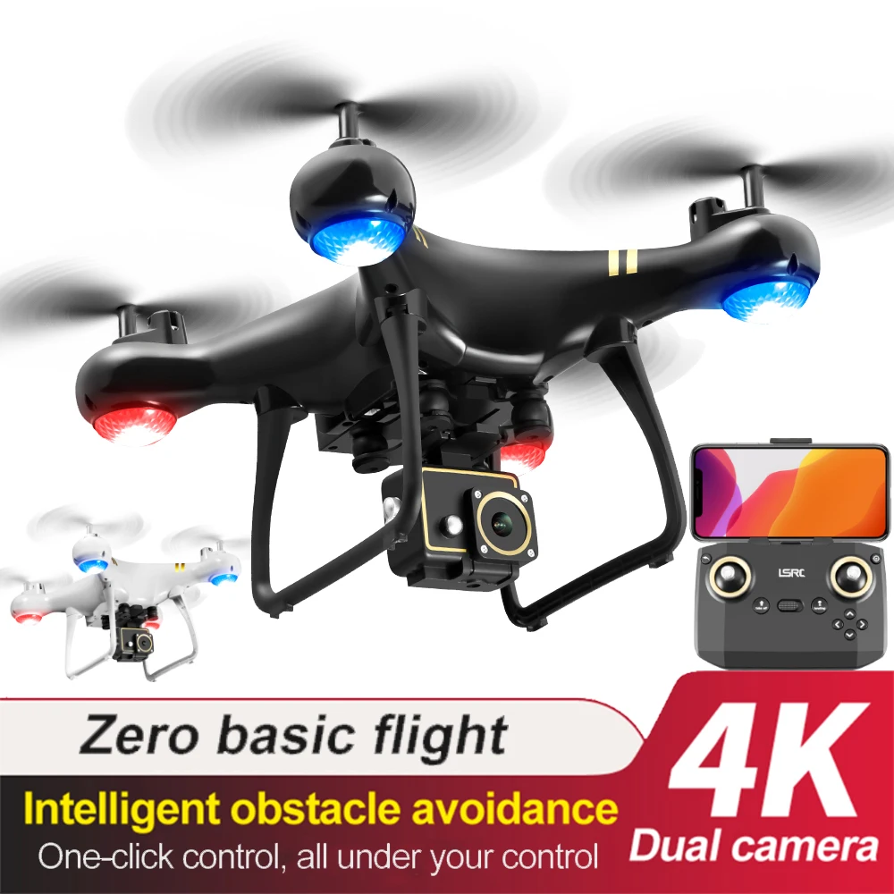 

LSRC LF-608 Pro 4K HD Двойная камера WIFI FPV режим удержания высоты траектория полета одна кнопка возврата складной рычаг Квадрокоптер RC Drone