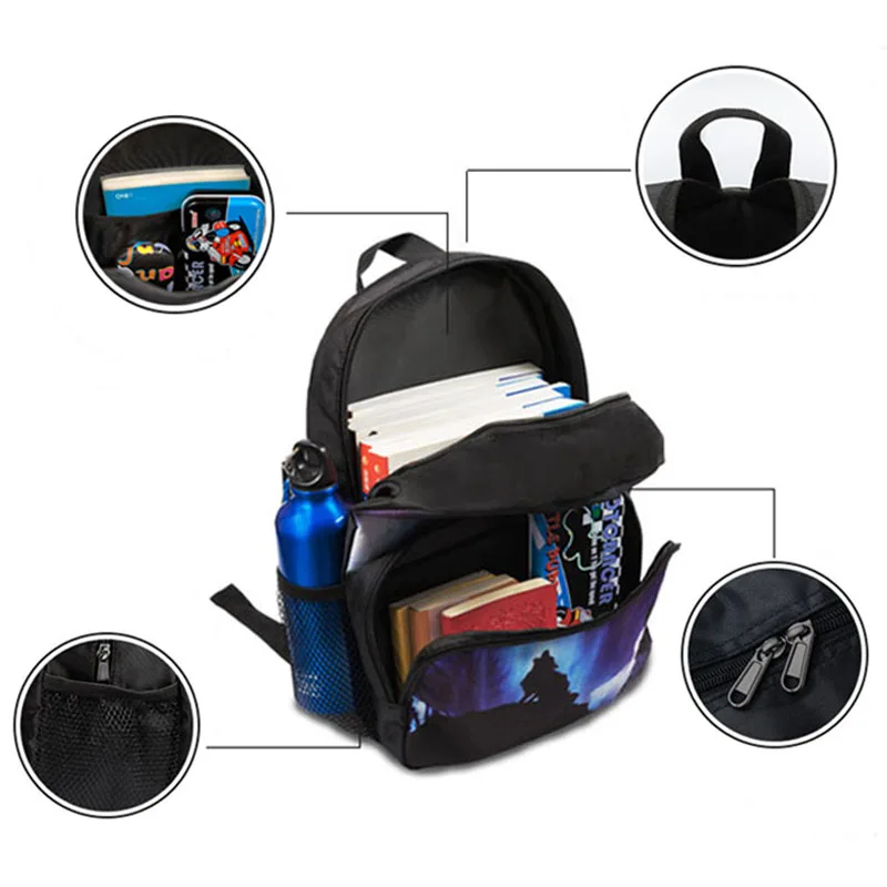 13 Inch Customize Your Image Logo Name Backpack Children School Bag Boys Girls Kindergarten Backpacks Kids Book Gift |