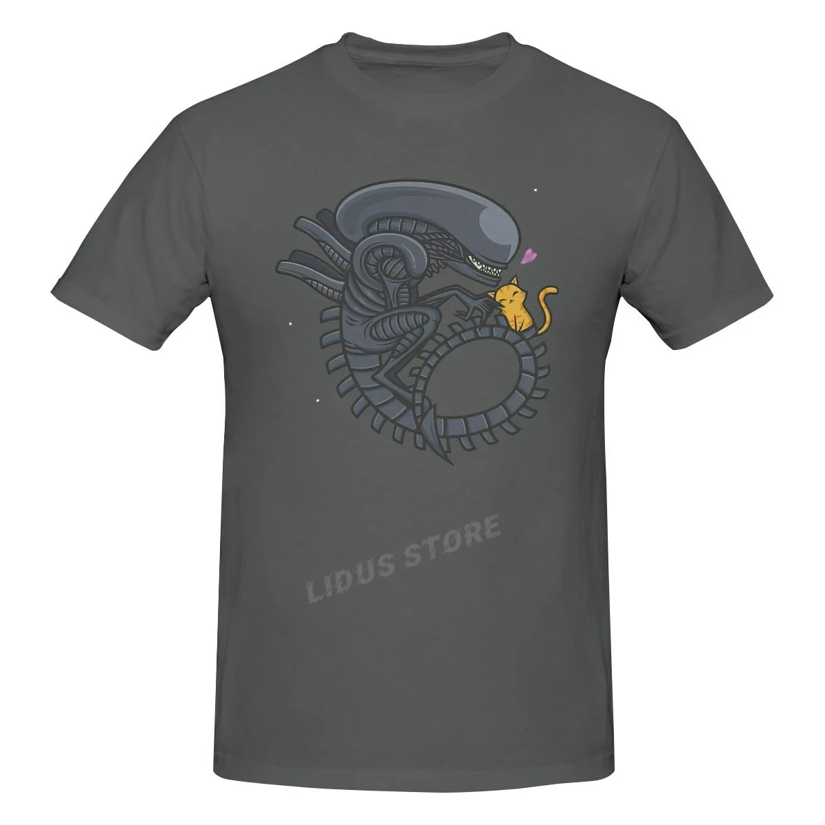 

Футболка Alien Weyland yu800 Corporation Xenomorph Cuddles, новинка, футболка в стиле Харадзюку, одежда с коротким рукавом, хлопковая Футболка с графическим рисун...