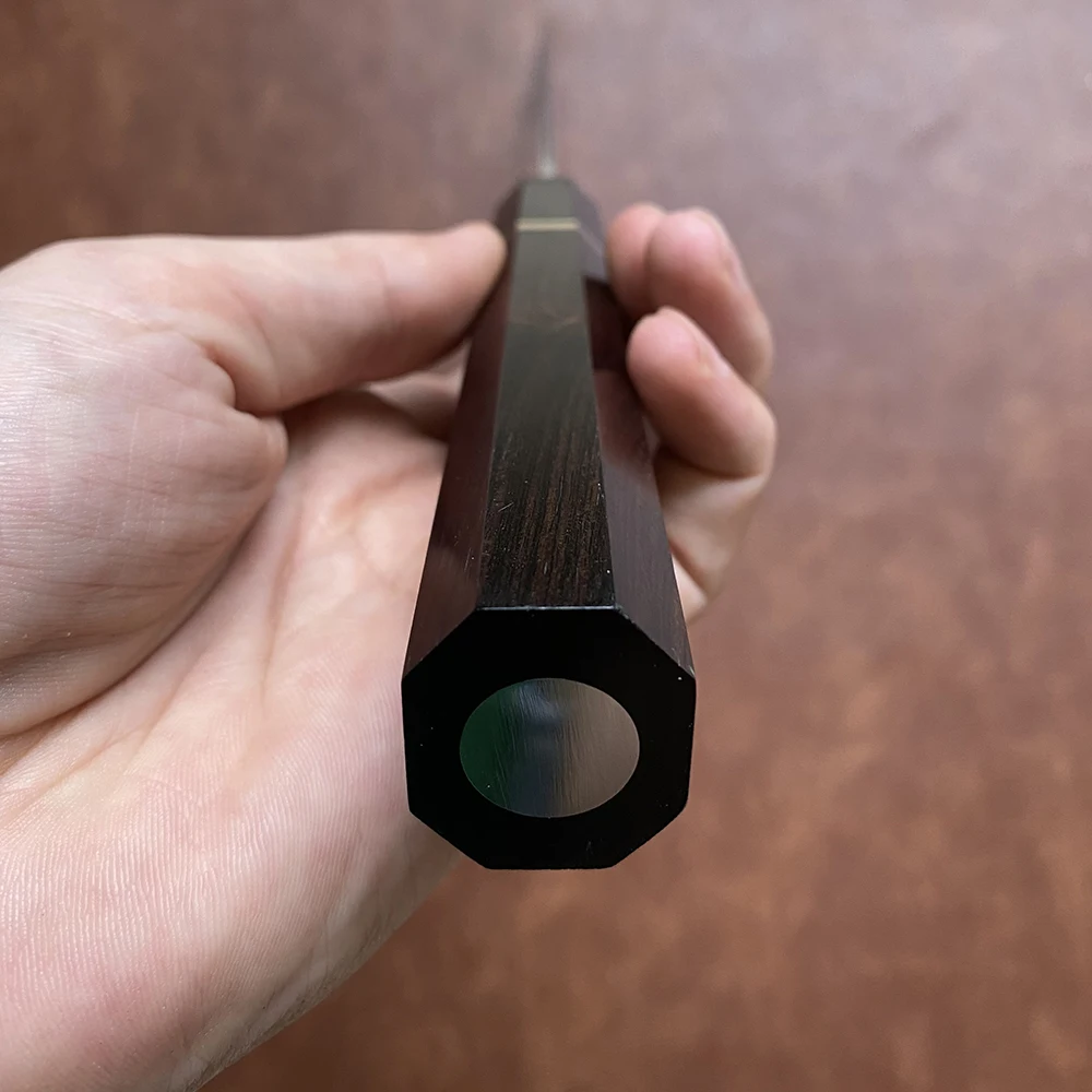 Нож для сашими дамасская сталь VG10 однолезвийное лезвие ручка из черного дерева