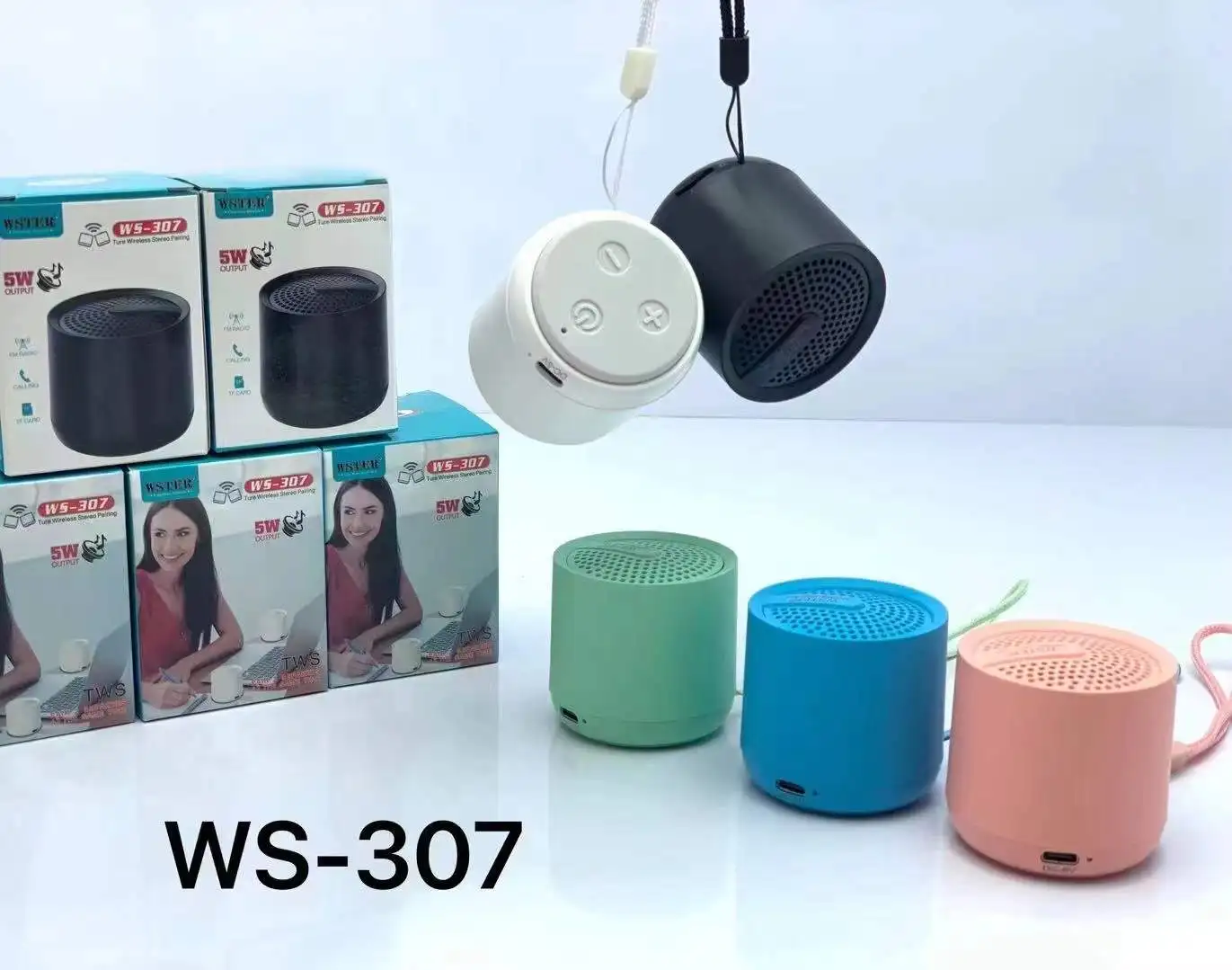 WSTER WS-307 Оптовая цена Портативный мобильный телефон Мини беспроводной динамик