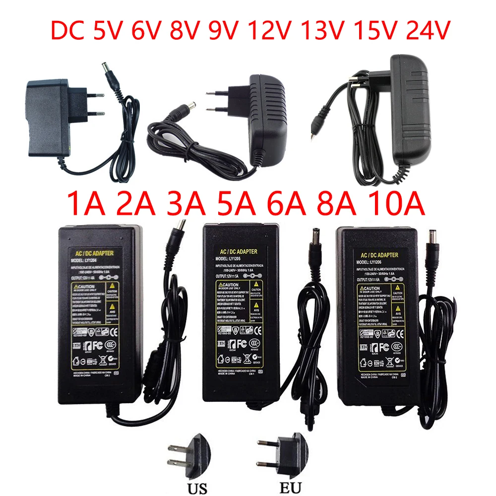 

DC 12V Power Supply 12V 5V 6V 8V 9V 12V 13V 15V 24V 1A 2A 3A 4A 5A 6A 7A 8A 10A 220V TO 12V Power Supply Adapter For LED Strips