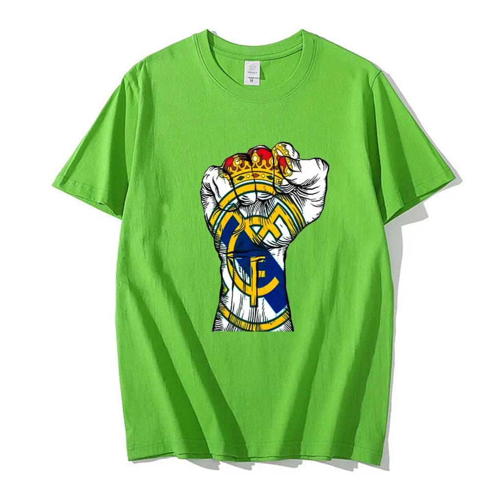 

Real Madrid Fans' Choice Anime T shirt Men Basics Short Sleeves Summer Fighting Fun Design Men‘s Clothing Fashion Streetwear
