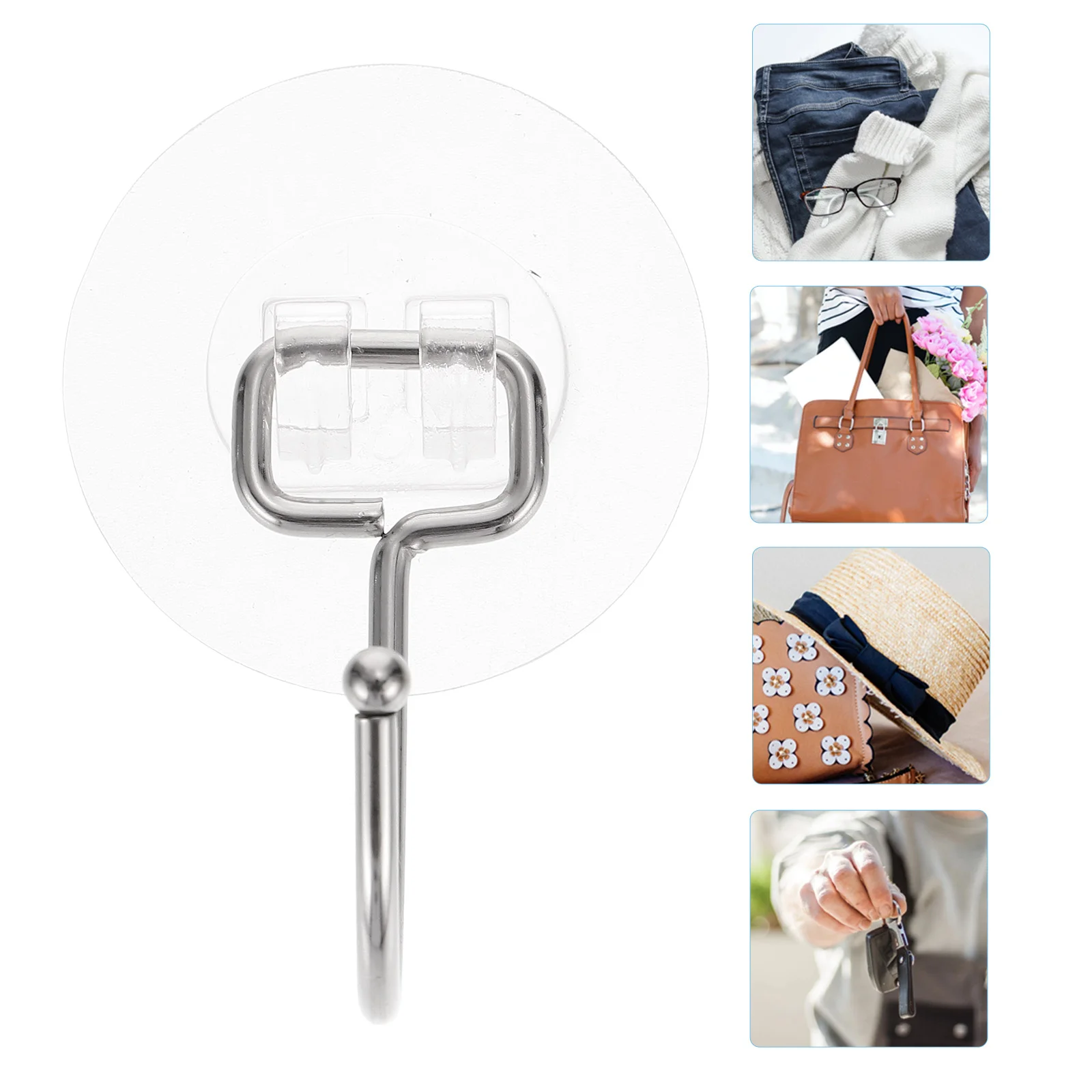 

Wall Hooks Hook Coat Hanger Kitchen Bathroom Adhesive Key Decoration Rack Hat Hanging Towel Sponge Kitchenware Hangers Suction