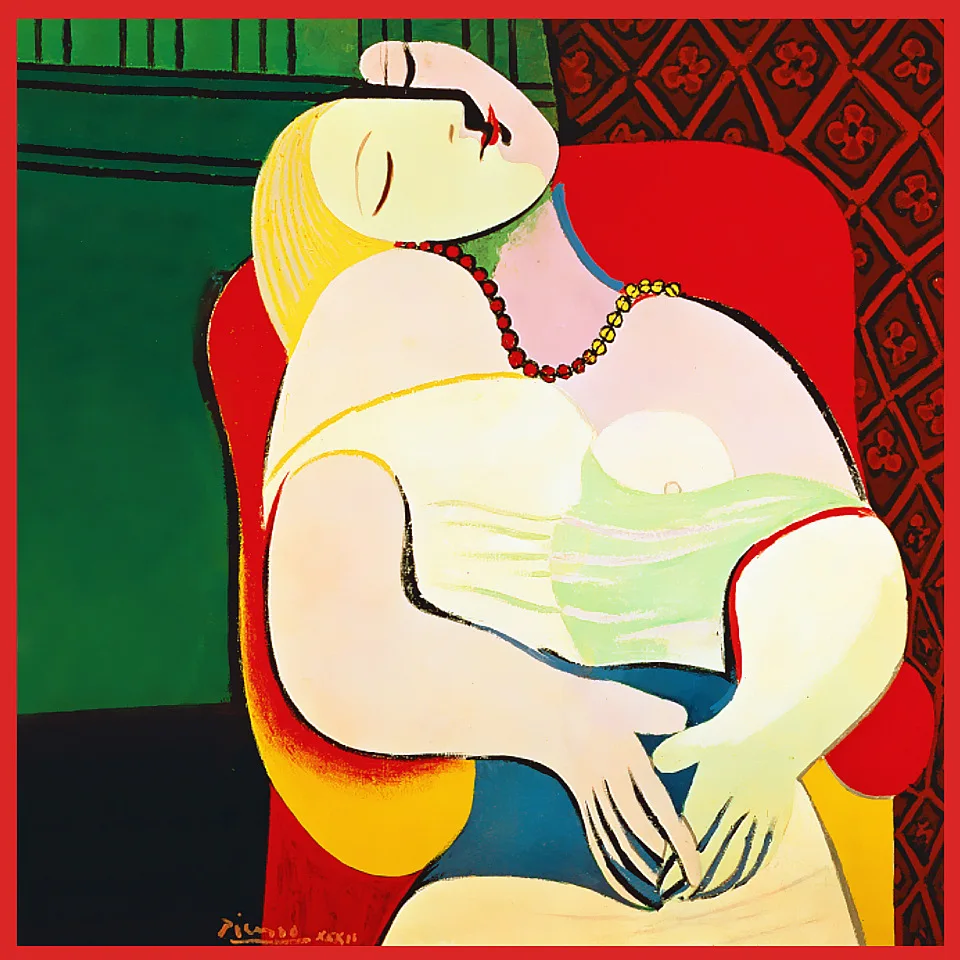 Новый дизайн 2022 шелковый шарф Picasso Dream Модный женский шейный платок