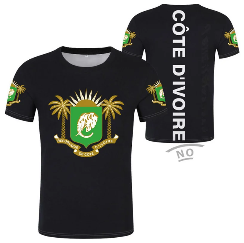 Футболка с надписью Кот-д 'Ивуар |