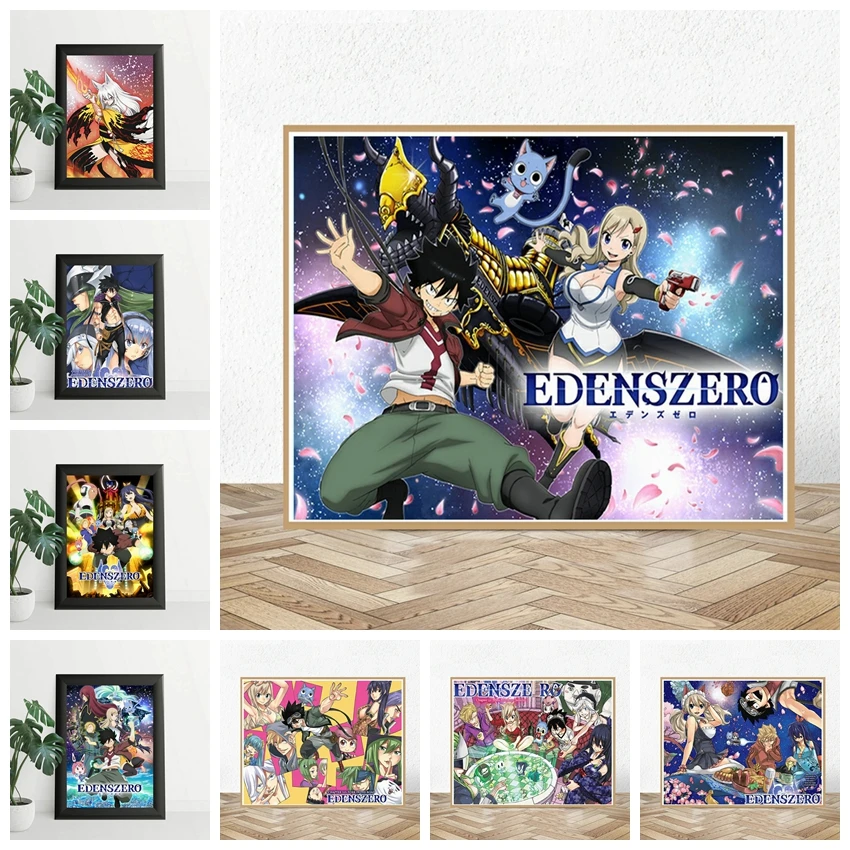 

5D DIY Diamond Painting EDENS ZERO Japanese Anime Mosaic Embroidery Crystal Cartoon Art Cross Stitch For Kids Bedroom Home Decor