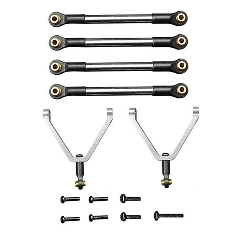 

For FMS FCX24 Metal Chassis Links Pull Rod Tie Rod 1/24 RC Crawler Car Upgrades Parts Accessories