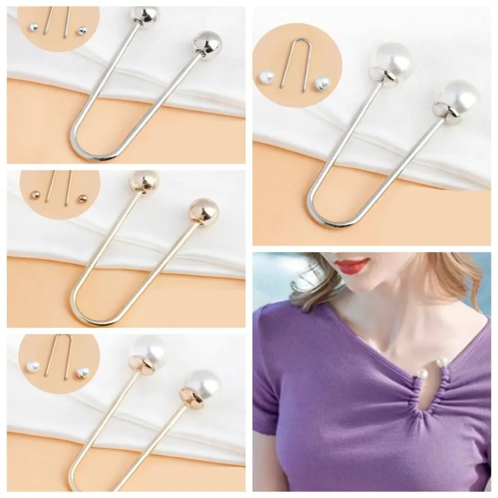 U-образная брошь с двойной головкой из сплава