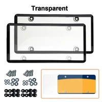 car license plate frame holder usa bracket shield triple combo frame cover lens blocker for red lights and speed cameras