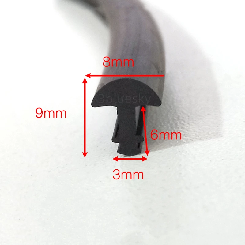 

T-образная лента из резины и стекла, 8 хмм