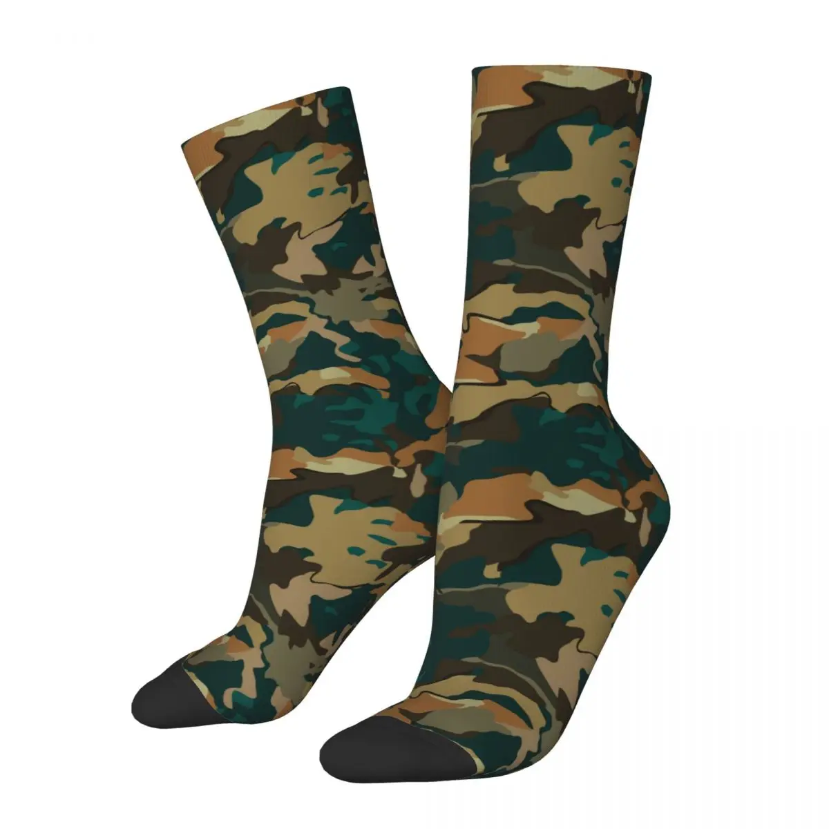 

Fashion Men's Socks Crazy Splintertarn German Camouflage Sock Polyester Soldier Military High Quality Women's Sock Autumn Winter