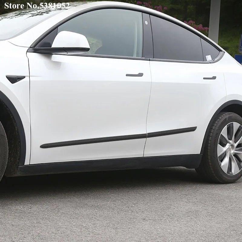 Аксессуары для Tesla Model Y 2022 2021 наклейки модификации автомобиля защитная полоса