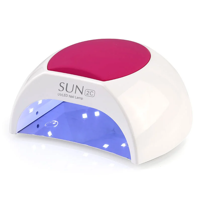 SUNUV-secador de uñas de Gel SUN2C, lámpara UV de 48W, Sensor infrarrojo con almohadilla de silicona rosa, uso en salón