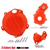 motorcycle clutch cover magneto engine water pump guard set for ktm sxf xcf 250 350 factory edition husqvarna fc fe fx 4 stroke