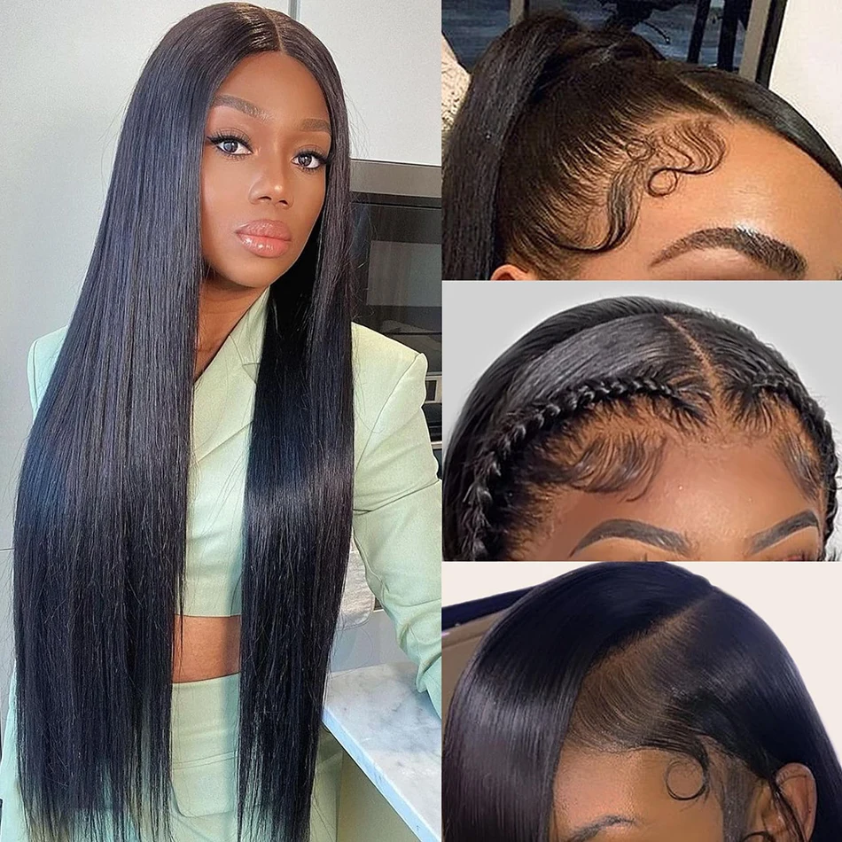 Парик Из Натуральных Волос 13x4 Фронтальный На Прозрачном Швейцарском Кружеве