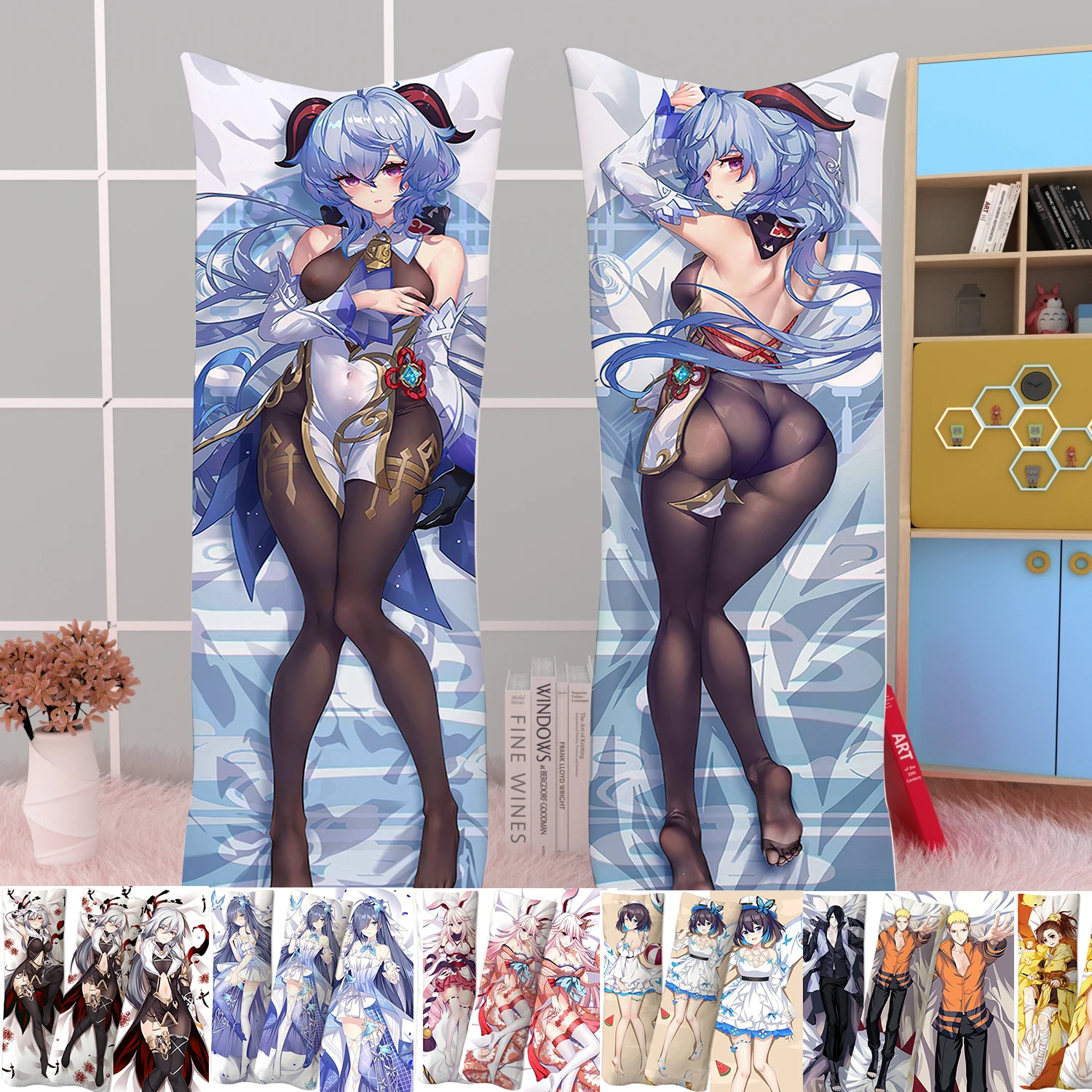 

Genshin Impact Dakimakura Pillowcase Cushion Cover Hugging Body Pillow Case Anime Game Otaku Pillow Cover Home Decoration