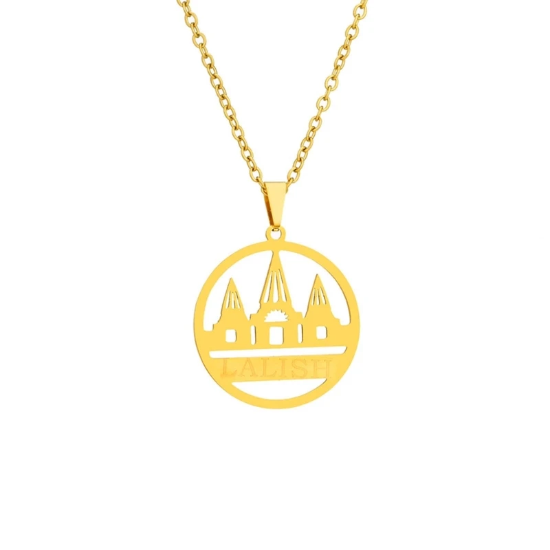 Язди Лалиш Храм Подвеска Ожерелье Унисекс Цепь Ключицы Аксессуар Орнамент