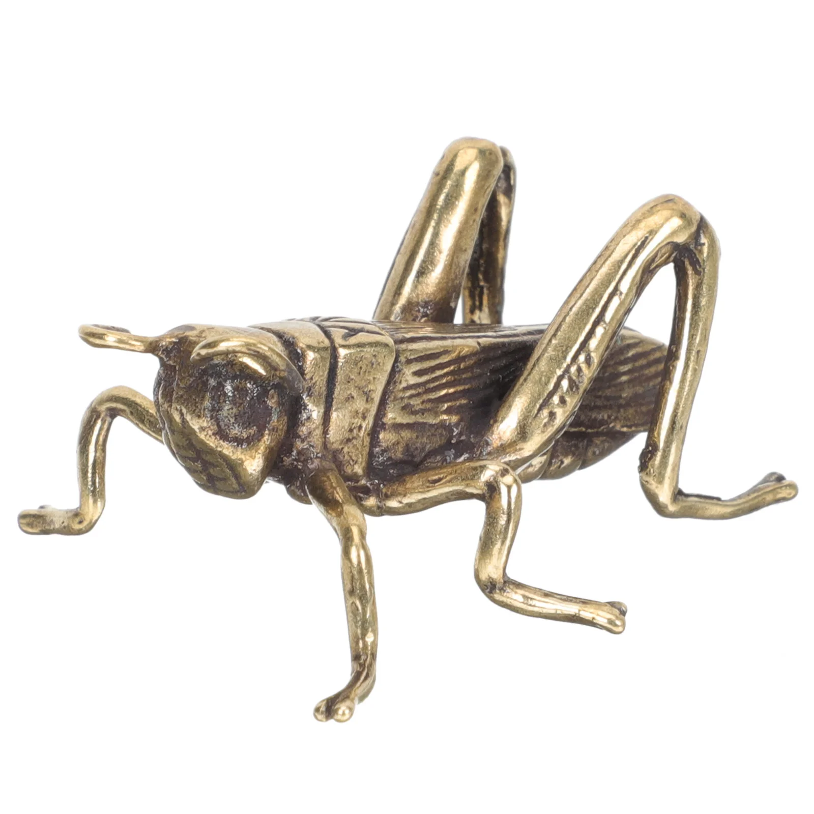 

Cricket Ornaments Brass Craft Figurine Insect Office Desk Decor Christmas Vintage Decorations Statue Grasshopper Garden