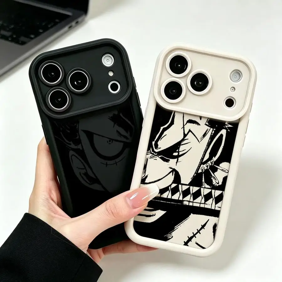 Фото Чехол для телефона Apple iPhone 17 Pro Max 14 Plus 15 16e XS Air 11 12 XR 13 Mini 16 с мультяшным аниме-дизайном (One Piece) №1
