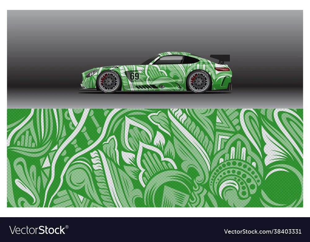 

Зеленая молниевая пленка для смены цвета автомобиля, оберточная наклейка, декоративная наклейка с изображением тела, гоночная графическая наклейка, виниловая пленка с современным дизайном