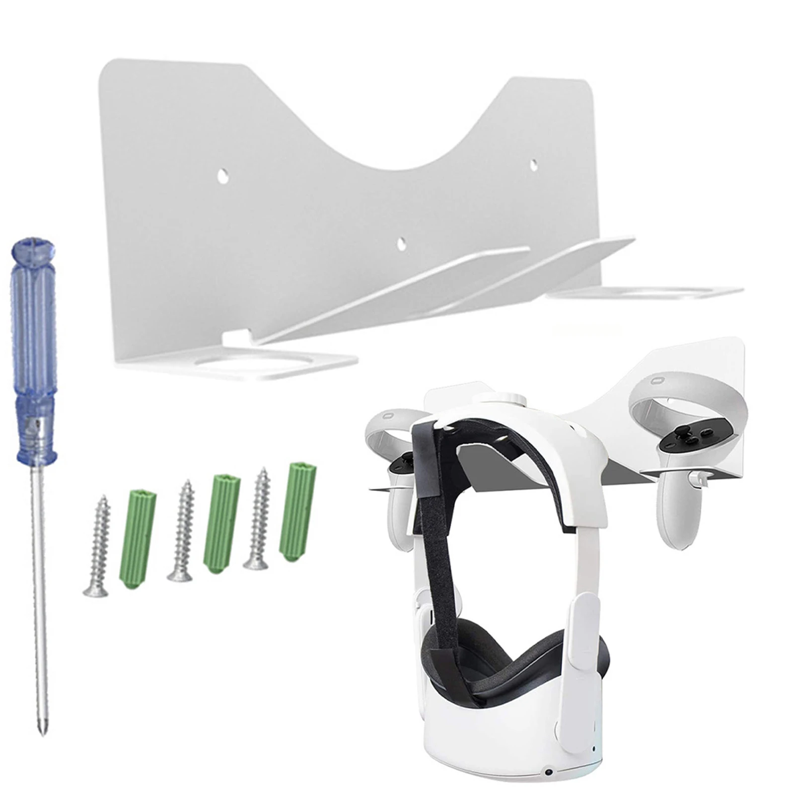 

VR Glasses Wall Mount Holder Universal Iron Art Virtual Reality Headset Stand Bracket For Oculus Quest 2 VR Accessories