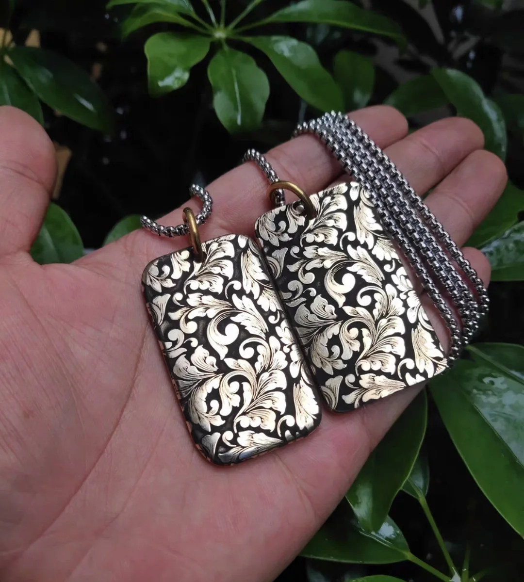 

Медное ожерелье с подвеской ручной работы, 1 шт.