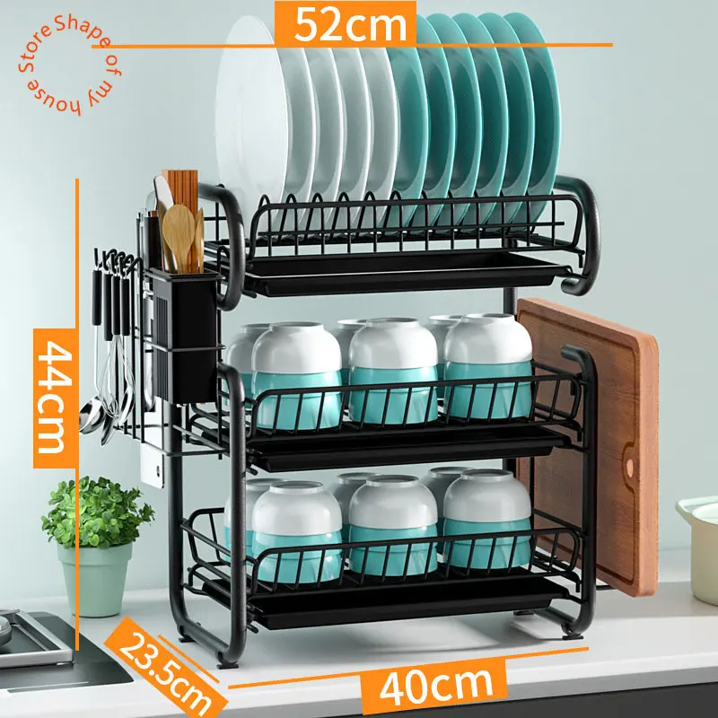 

New G Kitchen Dish Drainer Rack Drying Plate Holder Shelf Storage Stand Sink Drain Cutting Board Holder Drainboard Organizer