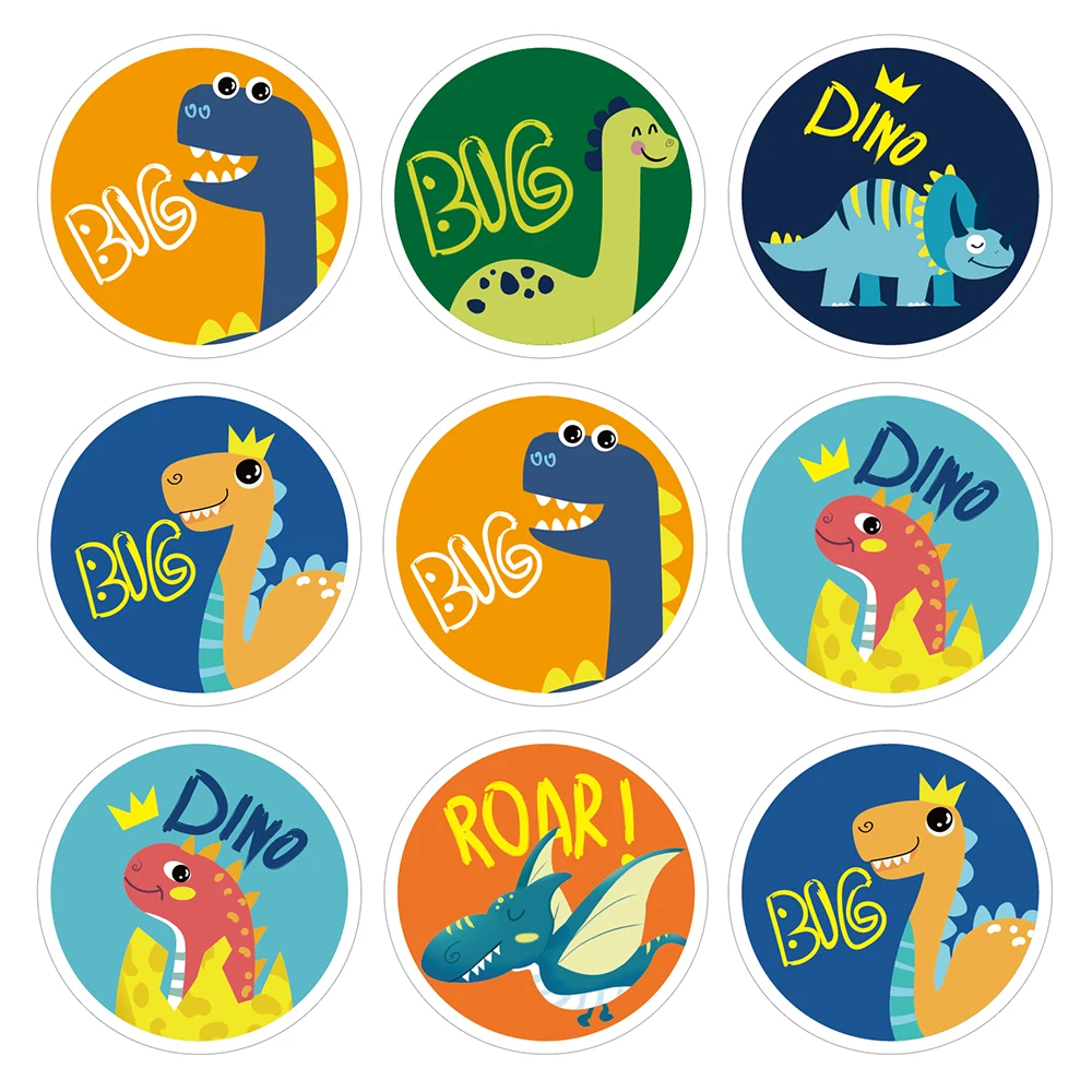 

KK125 180pcs Cartoon Dinosaur Planet Stickers Waterproof Decal Labels for Gifts Bags Candy Laptop Luggage Fridge Car Pegatinas