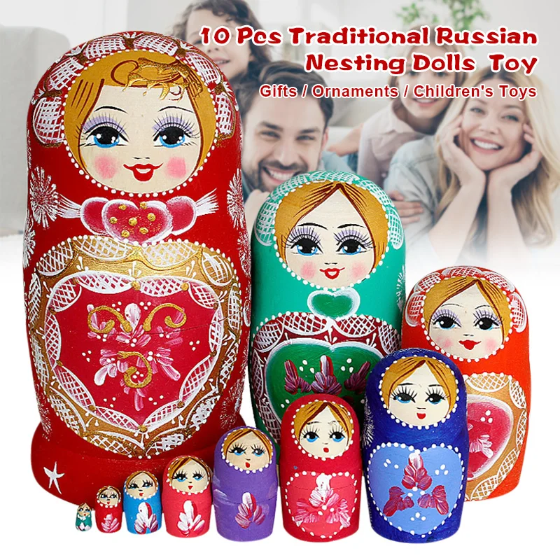 

Russian Nesting Dolls Matryoshka Dolls Wooden Ladies Bunny Nesting Dolls Set Birthday Gifts for Boys and Girls