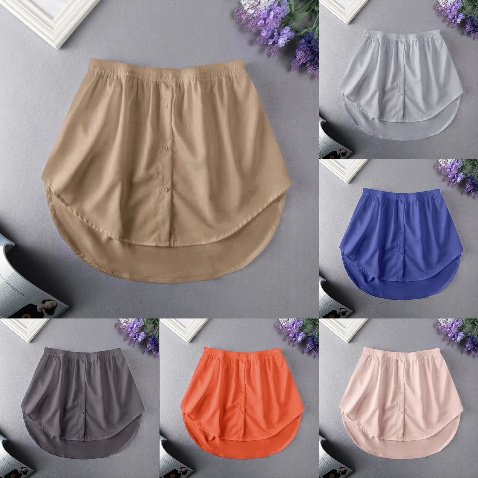 2022 Fashion Women Versatile Shirt Sweater Skirt Overlay Bottom Crib Bed Skirt Wrap around Skirts for Women School Girl Skirt