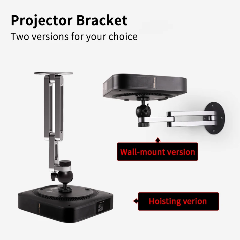 Projector Ceiling Mount Bracket Multi-angle Adjustable Foldable Wall Support Aluminum Alloy Stand Accessory |