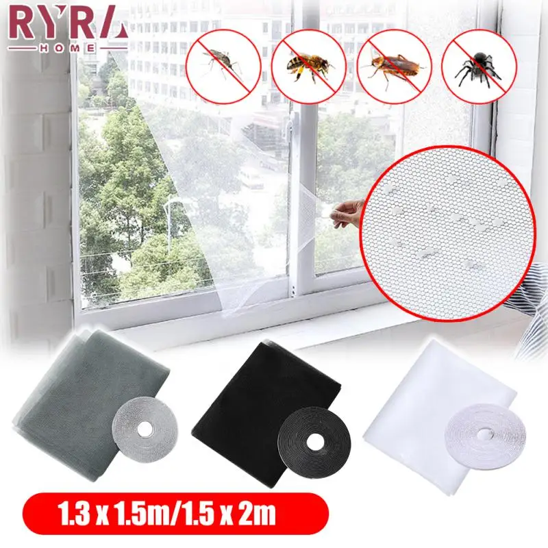 

Anti Fly Mosquito Net Window Net Insect Mesh Window Screen Net Indoor Mesh Bug Mosquito Net Easy To Fit With Tape Home Textile