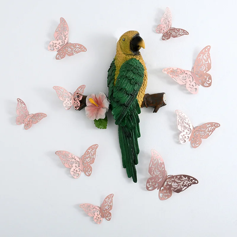12 шт./компл. 3D наклейки на стену полые бабочки для детских комнат домашний