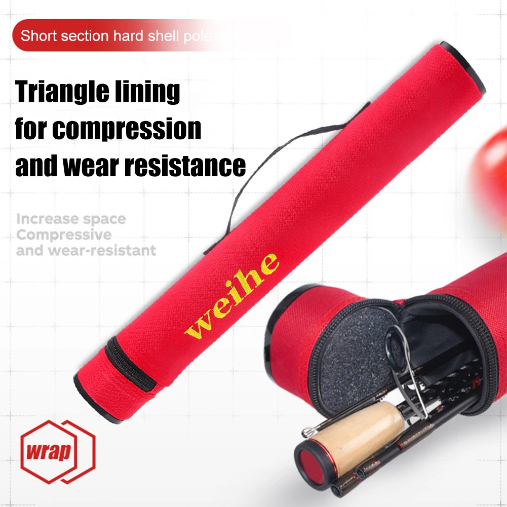 

Fishing Gear Bag Large-capacity Fishing Tackle Boxes Shockproof Wear-resistant Built-in Foam Cotton for Fishing Telescopic Pole