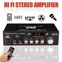 800w hifi bluetooth power amplifier carhome theater digital power audio amplificador for speaker treble bass control fm usb sd