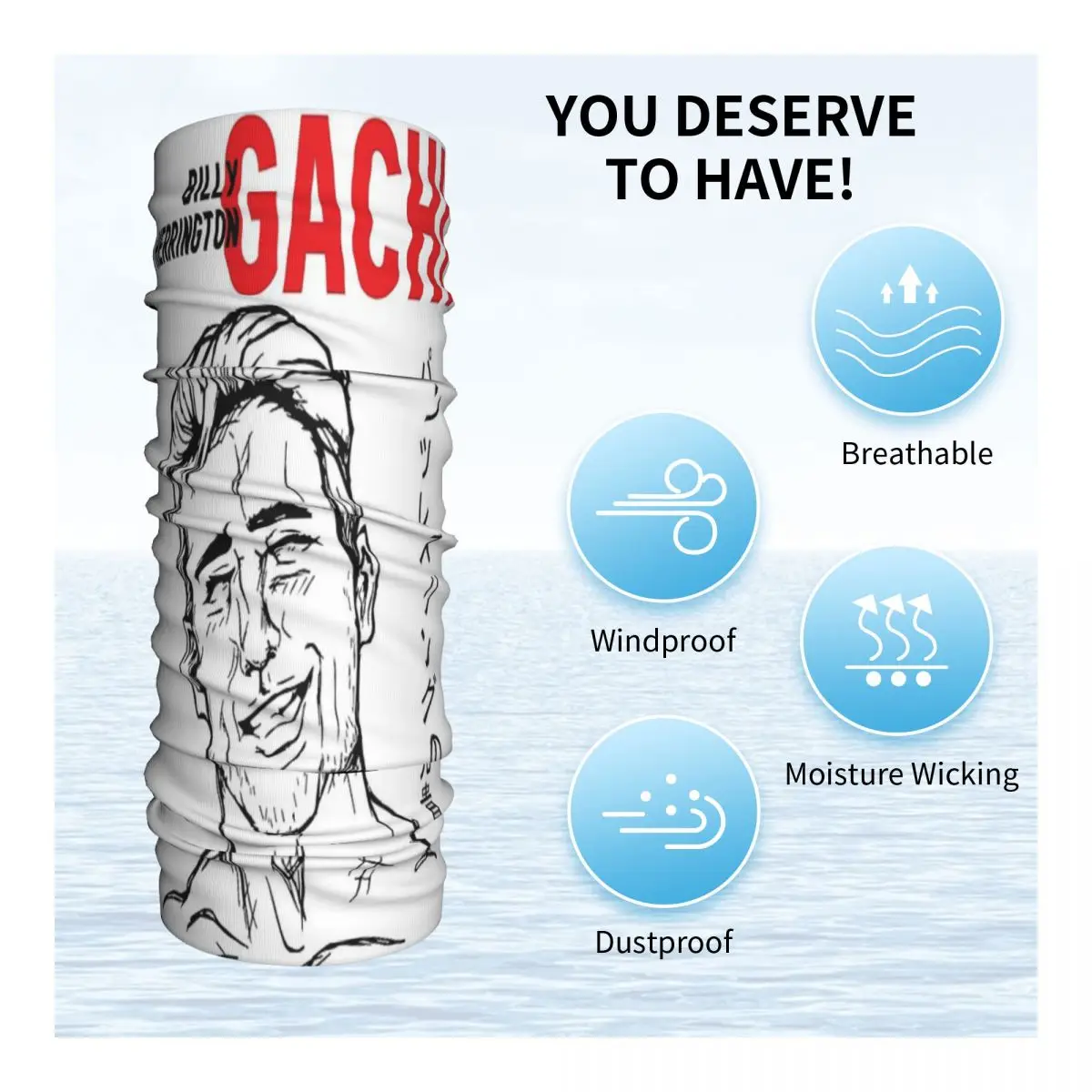 Gachi Билли раньше маска для лица шарф бандана Женская шаль из полиэстера дышащая