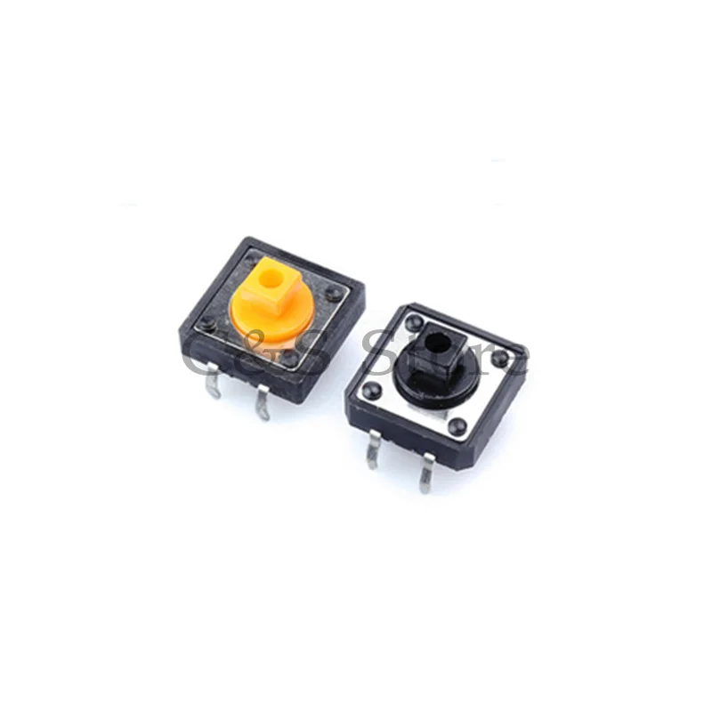 

20PCS 12x12x7.3 mm Tactile Switches Yellow Square Push Button Tact Switch B3F-4055 12*12*7.3 mm Micro switch